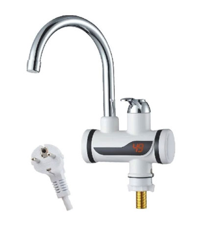 Inetant Electric Heating Water Faucet Digital Display Hot Water Tap,Fast electrizc heating water