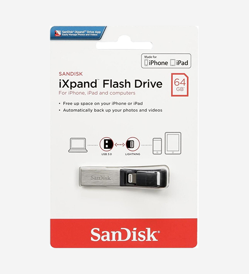 sandisk ixpand 64gb mini 3.0 flash drive for iphone & ipad ipad