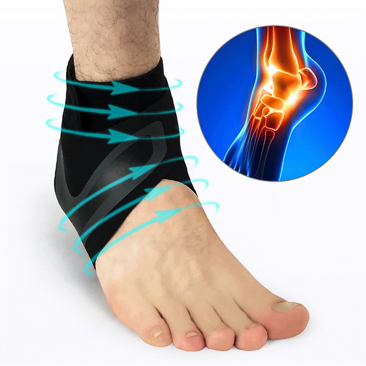 Sport Ankle Brace Adjustable Foot Achilles Protection