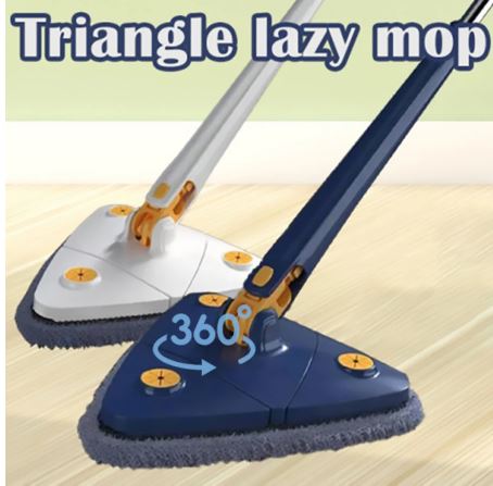 Telescopic Triangle Mop 360° Rotating Adjustable Mops Floor Cleaning Wet and Dry Long Handle Dust Washing Mop Cleaning Tools