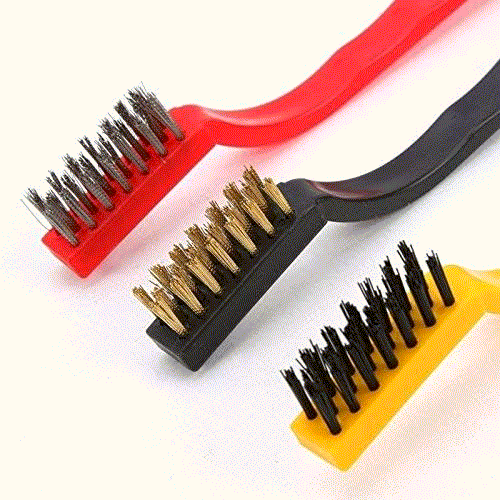 Small Wire Brush Set Steel  Bristle Mini Rust Removal Cleaning Tool